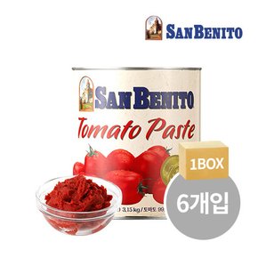 (주)동서 산베니토 토마토 페이스트 3.15kg x6캔 (대량구매, 파스타 스파게티용, 피자용 소스)