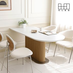 맨버 6인용 세라믹 반타원형 템바보드 식탁 테이블 홈바 1800 CL491
