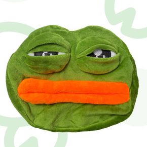슬픈 개구리 페페 페이스 인형 크로스백 보조가방
