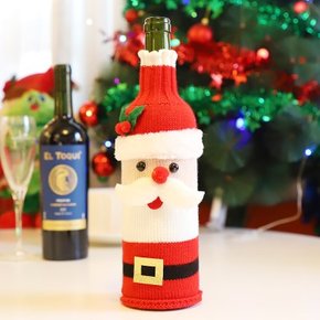 크리스마스 와인 커버 데코 (산타)