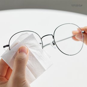렌즈크리닝 일회용 티슈(개별포장) 100매 x 4개(레몬향) / 렌즈 액정 스마트폰 클리너 안경닦이