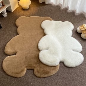 귀여운 장모 곰돌이 러그 침실 카페트 매트 카펫 3종