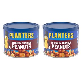 [해외직구] Planters 플랜터스 레드스킨 스패니쉬 피넛 견과류 354g 2팩 Redskin Spanish Peanuts 12.5 oz Canister