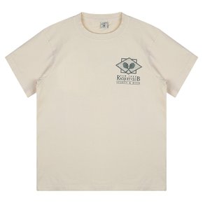 TS885CR CREAM 라켓 클럽 반팔 티셔츠　