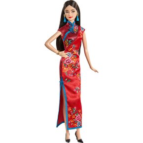 [해외직구] 바비  중국  새해  청삼  드레스  컬렉터  인형