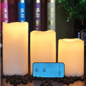 LED 캔들 촛불 전자양초 3p 세트 무드등 리모컨포함