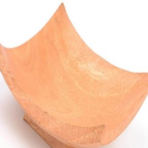 레써니 나무그릇 플레이팅 카페접시 아치형 원목그릇 손님맞이 다과상 티테이블 전통찻상 원형