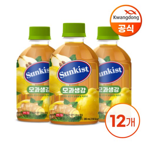 광동 썬키스트 모과생강 280ml X 12병