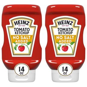 [해외직구] Heinz 하인즈 노 솔트 토마토 케첩 397g 2팩