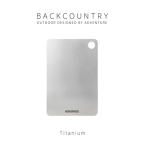 백컨트리 티타늄 커팅 보드/티타늄 도마/캠핑 도마
