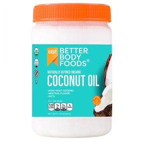[해외직구]베러바디푸드 리파인드 코코넛오일 828ml BetterBody Foods Refined Coconut Oil 28oz