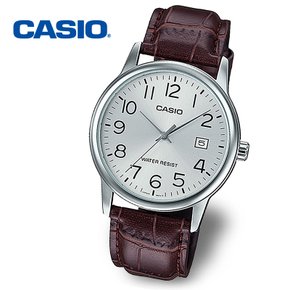 [정품] CASIO 카시오 MTP-V002L-7B2 남성 가죽 수능 손목시계