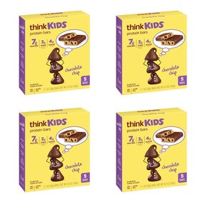 [해외직구]씽크 키즈 프로틴바 초콜릿칩 28g 5개입 4팩 think KIDS Protein Bar Chocolate Chip 1oz