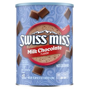 Swiss MissSwiss  Miss  스위스  미스  밀크  초콜릿  맛  핫  코코아  믹스  45.68온스  용기