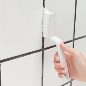 욕실 타일 청소 브러쉬 코너 주방 세척솔 틈새 화이트 X ( 4매입 )