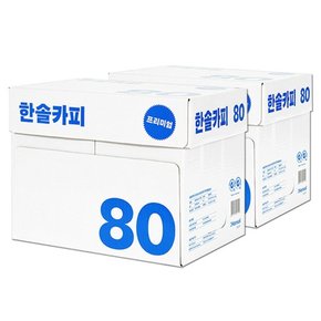 한솔제지(Hansol copy) A4용지 80g 2박스(5000매)[정우]