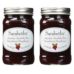 미국직구 Sarabeth`s 사라베스 딸기 라즈베리 잼 스프레드 510g 2팩