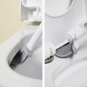 욕실 화장실 변기 골프 브러쉬 실리콘 변기솔 청소솔 청소기 안쪽 커브