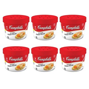 [해외직구] Campbell`s 캠벨 홈스타일 치킨누들 스프 435g 6팩 Homestyle Chicken Noodle Soup, 15.4 Oz Microwavable Bowl