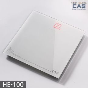 카스(CAS) 화이트백라이트 디지털 체중계 HE-100