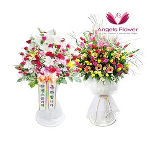 프리미엄 축하1단화환 고급형(지역한정상품) 전국 꽃배달서비스
