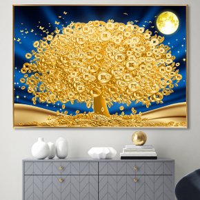 풍수 인테리어 황금 돈나무 금전수 그림 액자 돈들어오는그림