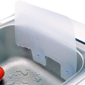 주방아이템 싱크대 설거지 방수판 투명 흡착 물튀김방지 물막이