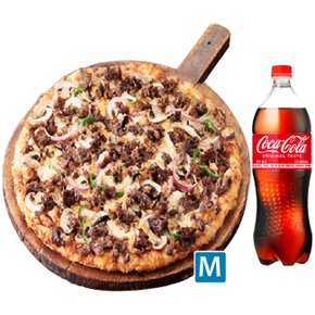(오리지널)리얼불고기 피자 M + 콜라1.25L