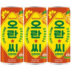 동아오츠카 오란씨 오렌지맛 250ml x 30캔 과즙 탄산음료