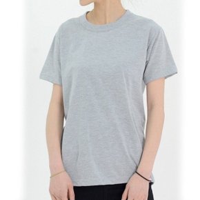 여성 베이직 느낌 가벼운 소재 데일리 반팔 티셔츠