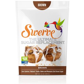 [해외직구] 스워브 감미료 스위트너 브라운 천연 흑설탕 대체품 Swerve Sweetener Brown 12oz(340g)