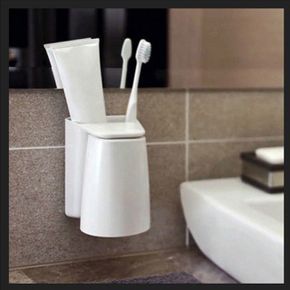 양치컵 칫솔꽂이 칫솔홀더 욕실용품 욕실용기 심플 자석
