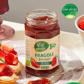 COOP 비비베르데 이탈리아 프리미엄 유기농 딸기 잼 330g 저칼로리 인공성분 ZERO