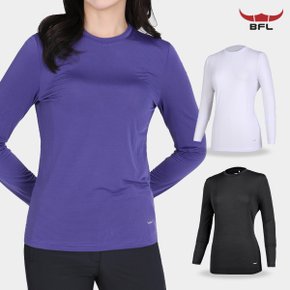 BFL 썸머퀸 여름 여성 쿨 냉감 라운드 긴팔 운동복 스판 티셔츠(W5ST08)