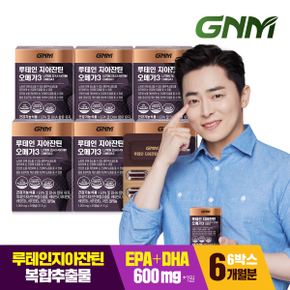 루테인 지아잔틴 오메가3 6박스 (총 6개월분) / 눈건강 비타민 A, B, E 아연