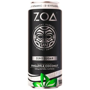 [해외직구] Zoa 파인애플 코코넛 제로 설탕 ZOA 에너지 드링크 파인애플 코코넛 제로 설탕 473ml 캔
