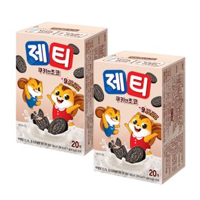 동서 제티 쿠키앤쵸코 20T X 2개(40T) 네스퀵 쿠앤크 초코렛맛 초코