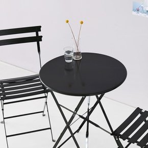 [마켓비] 접이식 빈티지 원형 테이블 철제 티 테이블 카페 야외