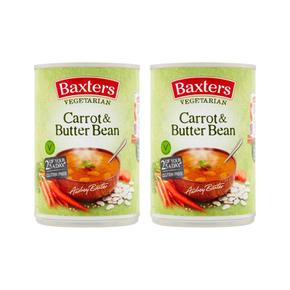 [해외직구] Baxters 백스터스 당근 앤 버터 빈 베지테리언 스프 통조림 400g 2팩
