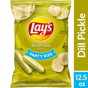 [해외직구] 레이즈  레이즈  딜  피클  맛  감자  칩  파티  사이즈  354.4g  가방