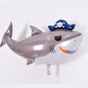 해적 상어풍선 대형 아기 생일풍선