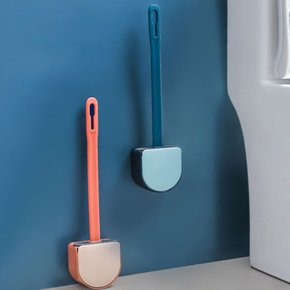 [썬리빙] 욕실 화장실 변기 청소솔 변기솔 실리콘 청소브러쉬 욕실바닥청소 틈새솔 벽걸이 클리닝 실리콘브러쉬 2개