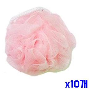 [BF12] 부드러운 꽃모양 샤워볼 45G 색상랜덤 X10개 목욕타월