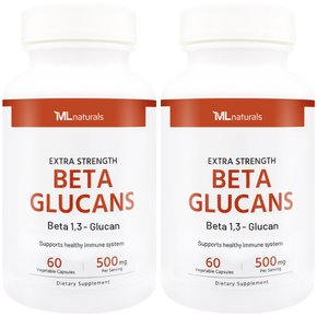[해외직구] 마이라이프 내추럴스 베타 글루칸 Beta Glucans 60베지캡슐 2병