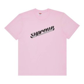 슈프림 배너 티셔츠 라이트 핑크