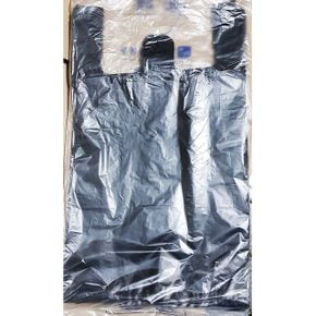 비닐쇼핑백 일회용 봉지 검정색 37x46cm 70매 X ( 2세트 )