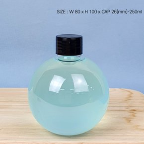 PET-볼 250ml(노브릿지) 볼형 밀폐용기 플라스틱용기 음료 페트병