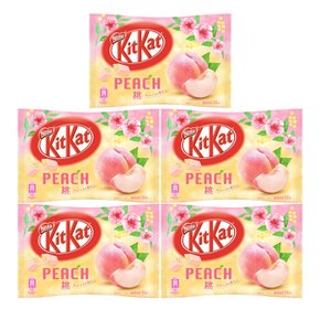 Kit Kat 네슬레 킷캣 미니 초콜릿 11개입 5팩 복숭아