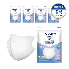 KFAD 라이트핏 슬림&쿨마스크 대형10개입X5개