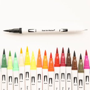 101 민화샵 트윈 사인펜세트 24색 색칠공부 마커펜